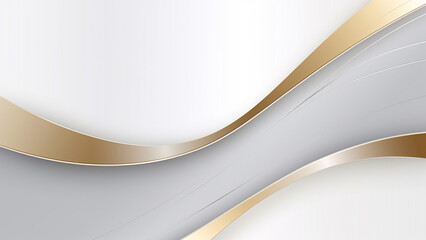 gold wave on white background