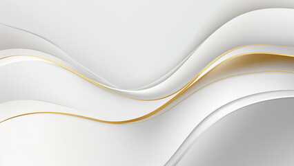 gold wave on white background