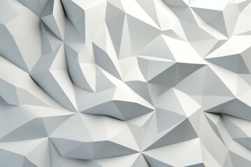 white polygon 3d surface. Generative AI