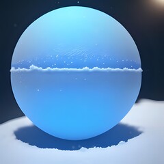 snow globe with snow