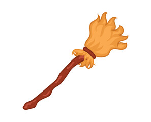 Fototapeta premium halloween witch broom