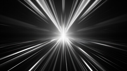 illustration of optical flash lights, geometric shapes in futuristic world