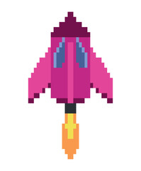 battle ship pixels purple
