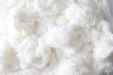 Soft clean cotton as background, top view