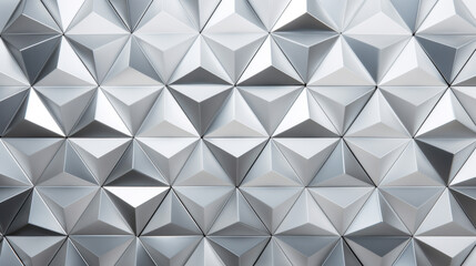 Abstract metallic background with silver triangles