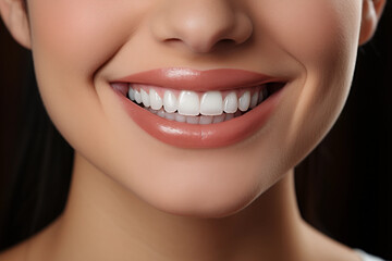 Naklejka premium A charming countryside dental practice, where a dentist with a warm smile checks the braces of a patient.