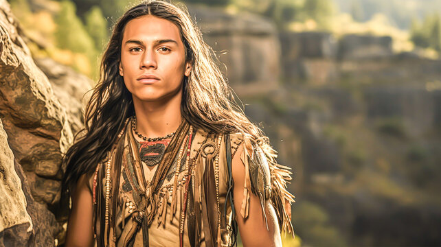 ネイティブ・アメリカンのイメージ - image of Ｎative Ａmerican - No1-10 Generative AI