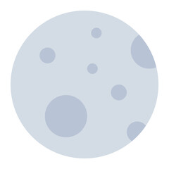 Moon color flat icon