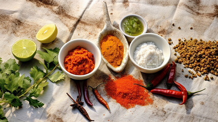 spices on table HD 8K wallpaper Stock Photographic Image 