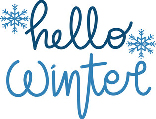 Hello Winter, Winter Lettering