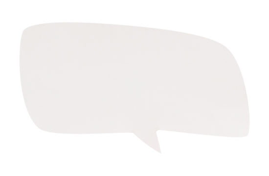 white speech bubble isolated