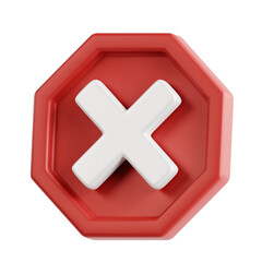 Obraz premium Stop Button Interface