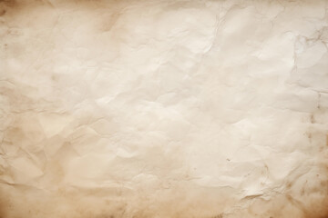 Vintage paper texture background. Antique crinkled brown paper with empty space for treasure map or magic scroll.