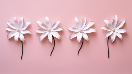 pink and white flower HD 8K wallpaper Stock Photographic Image 