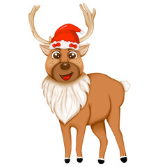 christmas reindeer with sign