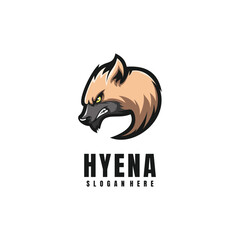 Illustration Head Hyena Mascot Logo