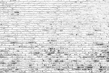 Grunge Black And White Texture of Brick. Dark Messy Dust Overlay Distress Background For Create Abstract Dotted