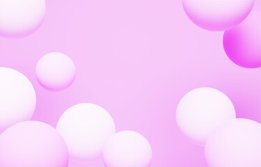 3D背景素材_カラーボール_紫