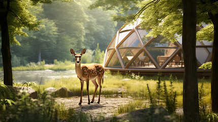 Surrounded by deer Eco Retreat in Harmony with Nature

