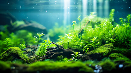 Obraz premium 美しいアクアリウムの背景
