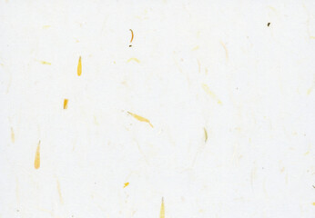 blank hand made japanese traditional paper "washi" texture with yellow accent