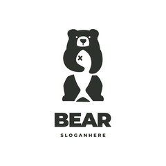 Bear activity modern logo vector