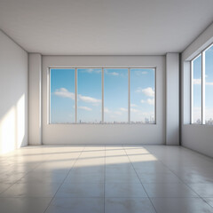Fototapeta premium Empty room without furniture