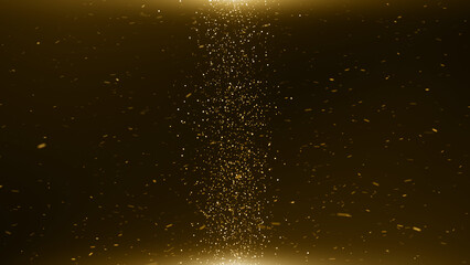Particles bokeh abstract gold event awards trailer titles cinematic concert openers luxury celebration background