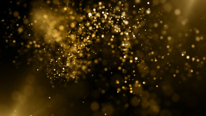 Particles bokeh abstract gold event awards trailer titles cinematic concert openers luxury celebration background