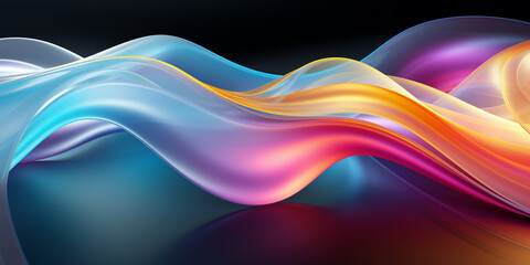 Fluid Juneteenth a day for freedom gradient background 3d Rendering,