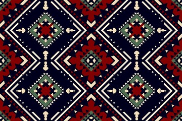 Geometric patterns with simple shapes. Tribal and ethnic fabrics. African, American, Mexican, Indian styles. Simple geometric pattern elements are best used in web design, business textile printing.
