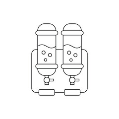 Cold drink dispenser icon design. isolated on white background. vector illustration