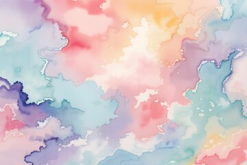 Pastel watercolor background, Watercolor illustration