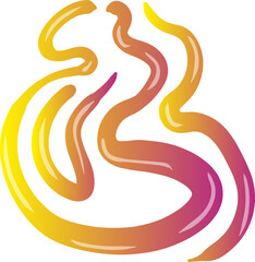 Obraz premium Colorful Gradient Abstract Element