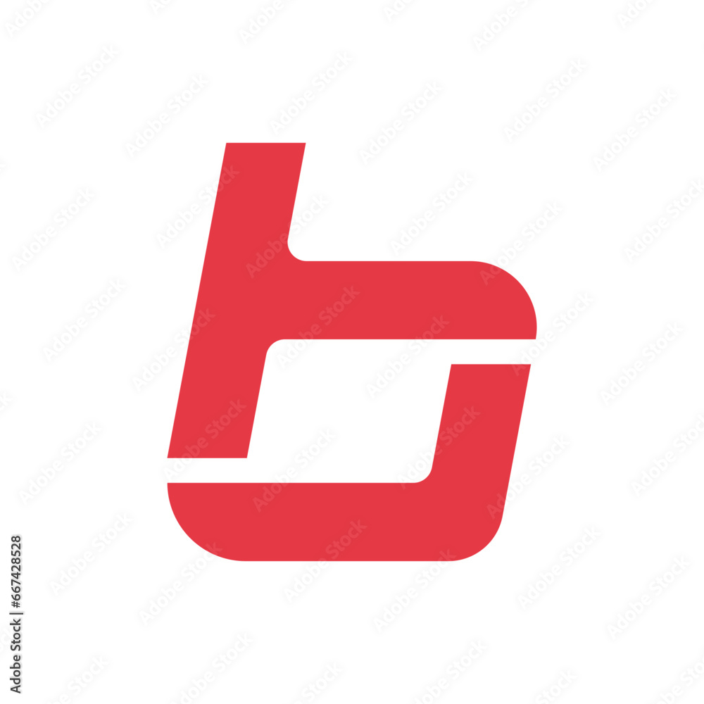 Fototapete monogram initial b letter mark logo design. monogram design vector b logo. monogram initial letter m