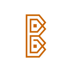 Fototapeta premium Monogram initial b letter mark logo design. Monogram design vector b logo. Monogram initial letter mark b logo. Design simple b monogram