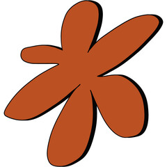 Flowers Doodle Minimal shapes