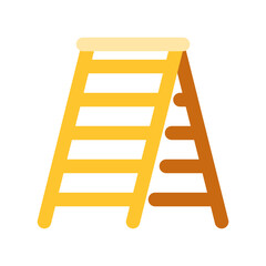 Editable folding ladder, step, stepladder vector icon. Construction, tools, industry. Part of a big icon set family. Perfect for web and app interfaces, presentations, infographics, etc