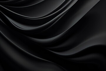 Obraz premium Abstract smooth black background closeup texture of black color