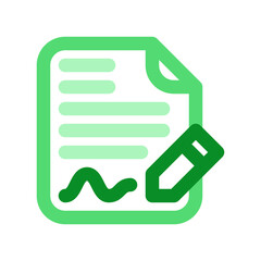 Editable contract, form, signature, file, document vector icon. Business, work, job, office. Part of a big icon set family. Perfect for web and app interfaces, presentations, infographics, etc