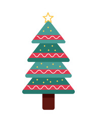 christmas tree with star