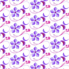 Modern floral pattern background  design vector template