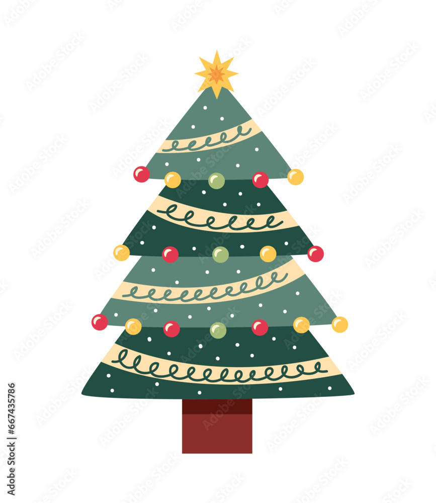 Poster christmas tree design