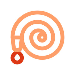 Editable garden hose vector icon. Gardening, landscaping, horticulture. Part of a big icon set family. Perfect for web and app interfaces, presentations, infographics, etc