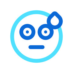 Editable confused, shocked, surprised emoticon vector icon. Part of a big icon set family. Part of a big icon set family. Perfect for web and app interfaces, presentations, infographics, etc