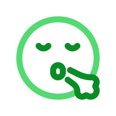 Editable sigh, relief, expression emoticon vector icon. Part of a big icon set family. Part of a big icon set family. Perfect for web and app interfaces, presentations, infographics, etc