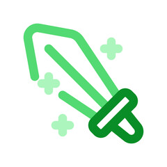 Editable RPG, role-playing, game, sword vector icon. Video game, game elements. Part of a big icon set family. Perfect for web and app interfaces, presentations, infographics, etc