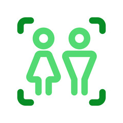 Editable life simulation game, people, couple vector icon. Video game, game elements. Part of a big icon set family. Perfect for web and app interfaces, presentations, infographics, etc