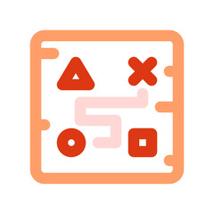 Editable strategy game, strategic map vector icon. Video game, game elements. Part of a big icon set family. Perfect for web and app interfaces, presentations, infographics, etc