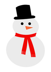 snowman with red hat